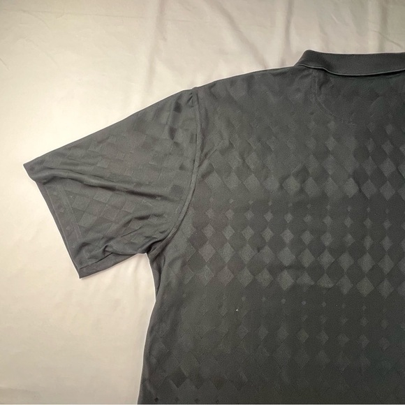 (brand unknown) Playdry -XL -Men’s Golf Shirt -Polo - Black with Diamond Texture - Picture 6 of 14